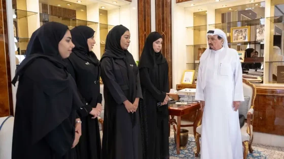 حميد بن راشد يستقبل موظفات الديوان الأميري بعجمان ..