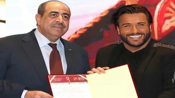 تكريم الفنان علاء زلزلي في عمان خلال احتفالات اليوبيل الفضي لجلالة الملك